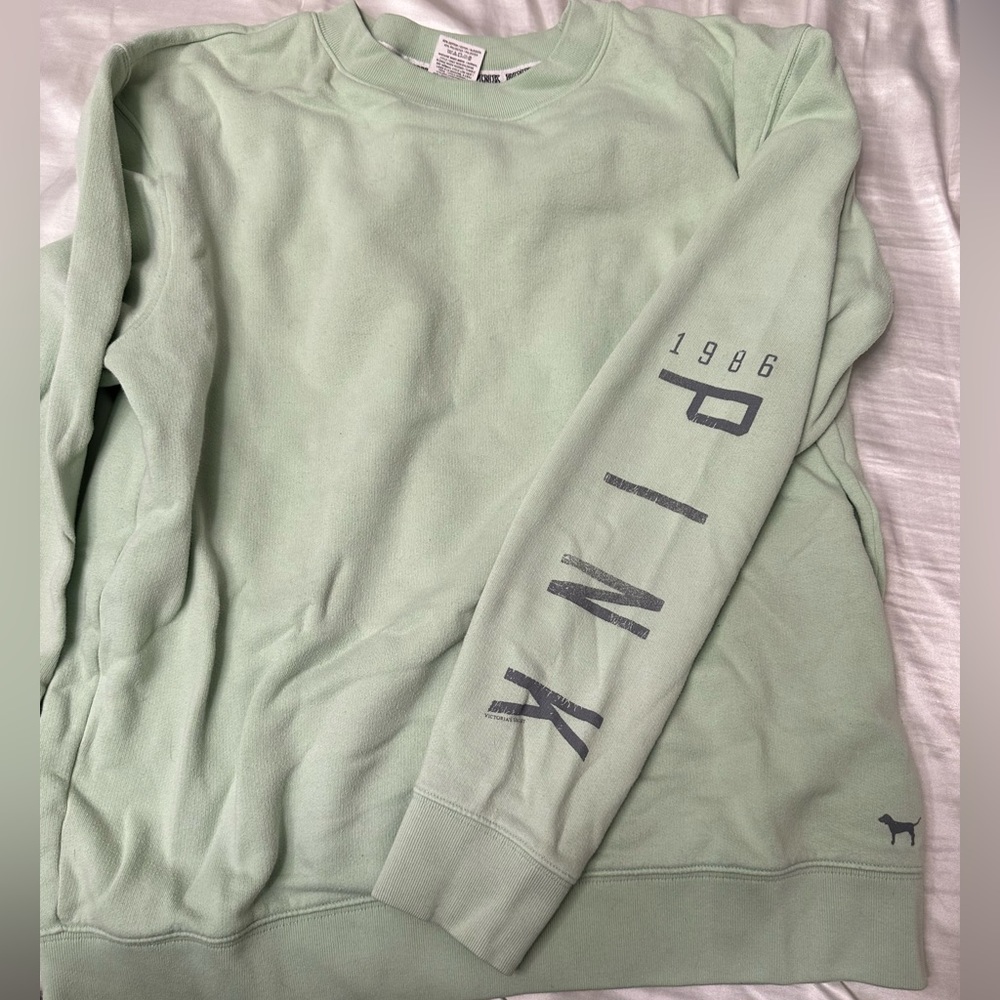 Green Pink Sweatshirt